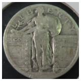 Dateless Silver Standing Liberty Quarter