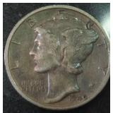Magnificent Toning: 1940-D Silver Mercury Dime