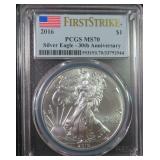 2016 American Silver Eagle PCGS FS MS70