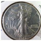 1941 Silver Walking Liberty Half Dollar, $12.35