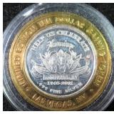SILVER 2001 Flamingo Gaming Token