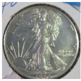 1942 Silver Walking Liberty Half Dollar, $12.35