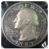 1989-S Cameo Proof Washington Quarter