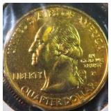 2001 Gold Plated Rhode Island Quarter