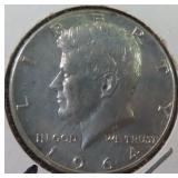 Silver 1964 Kennedy Half Dollar, $13.35