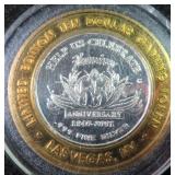 SILVER 2001 Flamingo Gaming Token