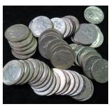 Fifty (50) Silver Roosevelt Dimes, $124 Melt Value