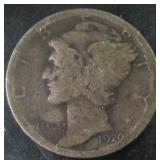 1920-D Silver Mercury Dime