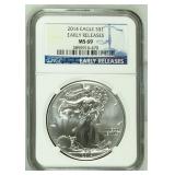 2014 American Silver Eagle NGC MS69 ER