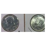 TWO (2) Silver 1964 Kennedy Half Dollars, $26.70