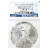 2012-W American Silver Eagle NGC MS69 ER