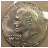 1974-S SILVER IKE Dollar, Sealed in U.S. Mint