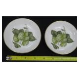 TWO (2) 1965 Worcester Hop 4" Butters
