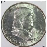 1961 Silver Franklin Half Dollar, $11.71 Melt