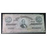 $50 Confederate States of America, Feb. 17th 1864