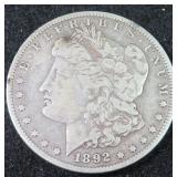 1892-O Silver Morgan Dollar