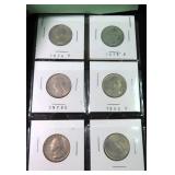SIX (6) Washington Quarters