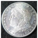 1890-S Silver Morgan Dollar, Nice
