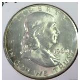 Silver 1960-D Franklin Half Dollar, $11.71