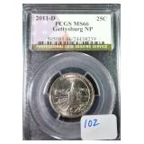 2011-D Gettysburg Quarter PCGS MS66 NP