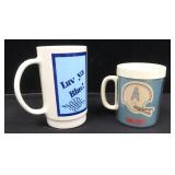 TWO (2) Houston Oilers Vintage Cups, WE SHIP