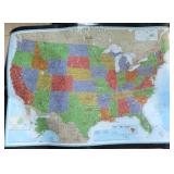 We Ship: 42"x30" U.S. Map