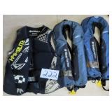 $26 SHIP: Three Life Jackets