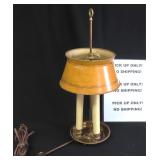Vintage Brass Lamp with Metal Shade, NO SHIPPING