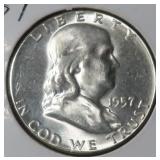Silver 1957 Franklin Half Dollar, $11.99 Melt