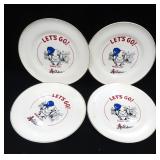 Four (4) December 31st 1954 Kansas City Athletics