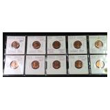 TEN (10) Lincoln Cents