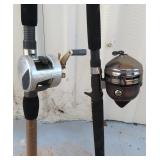 TWO (2) Rods and Reels, NO SHIP