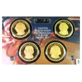 Four (4) PROOF Presidential Dollars incl.