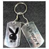 Playboy Key Chain, Double Fob