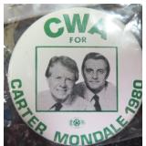 1980 Carter-Mondale Political Button