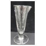 4.75"H Apothecary or Laboratory Eteched Glass