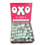 Vintage OXO Tin full of old marbles