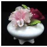 Coalport Flowers, Bone China England, 2.5"H