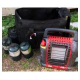 NO SHIP: Mr Heater with Fuel and Bag