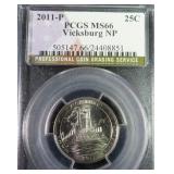 2011-P Vicksburg Quarter, PCGS MS66