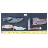 We Ship: Damascus Blade Knives with Sheath
