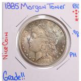 Toned 1885 Silver Morgan Dollar