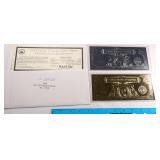 2001 Gold and Silver Certificates