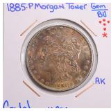Toned 1885 Silver Morgan Dollar