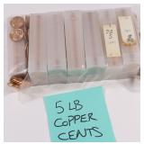 Five LBs of Lincoln Cents, Estate Find!