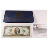Gold Enhanced $2 Note