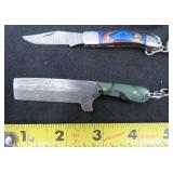 We Ship: Damascus Blade Knives (one is a folder)