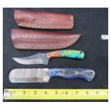 We Ship: TWO (2) Fixed Blade Knives with Sheath