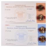 Four (4) Hoover and FDR Presidential Dollars