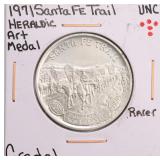 1971 Santa Fe Trail Art Medal
